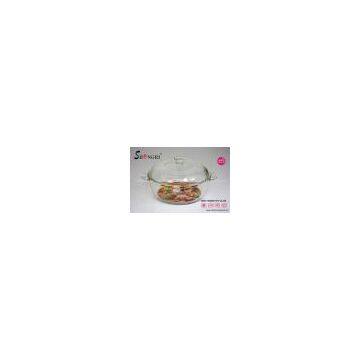high borosilicate glass casserole