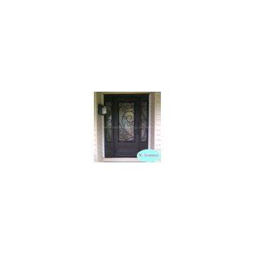 Wrought iron entrance door