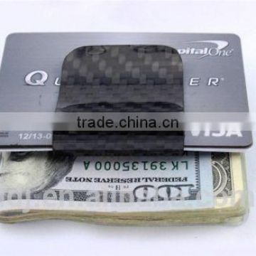 Men's Classic Double Sided Carbon Fiber Money Clip travelers money clip