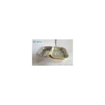Square smoothwall disposable aluminum foil pans golden foil box