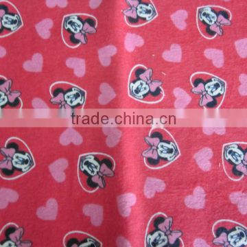 100% cotton printed flannel fabric