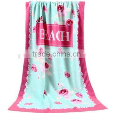 China Factory Custom Vivid Cartoon Velour Print Cotton Beach Towel photo-4