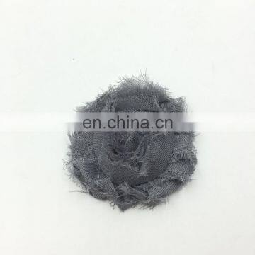 2Inch Solid Shabby Chiffon Flower Frayed Shabby Chic Flowers,shabby Rose Trim,lovely Rosette Chiffon Shabby Flowers photo-5