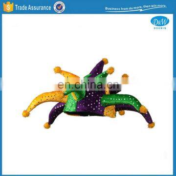 Funny Mardi Gras Jester Horned Hat 13 Point Carnival Party Hat