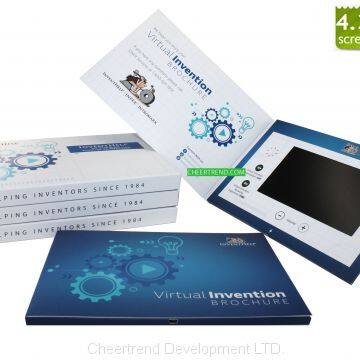 4.3 Inch LCD Video in Print Greeting Card Brochure