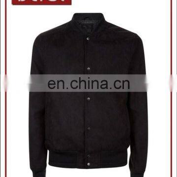 Top Selling Mens Soft Suedette Finish Bomber Jacket Custom