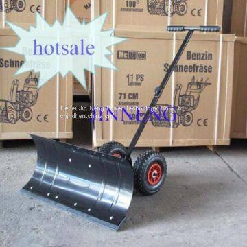 Adjustable Handle Push Snow Shovel With Wheel Tool Cart photo-2