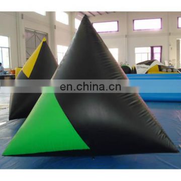 inflatable paintball bunkers/inflatable paintball tent/spike guard paintball field/inflatable dorito pyramid paintball obstacles