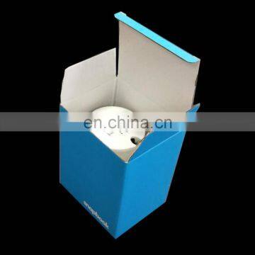 custom corrugated paper coffee mug packaging box Without Glue
