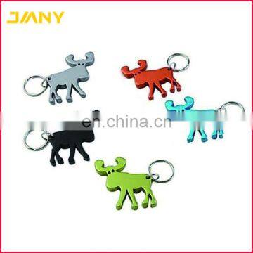 Personalized Moose Shaped Aluminum Alloy Keychain Bottle Opener