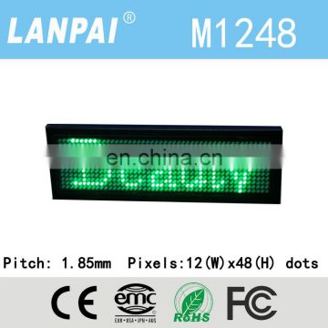 LANPAI programmable scrolling led Name Badge Clip Art