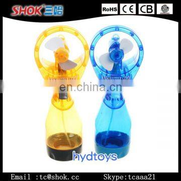 handheld water spray electric fan water bottle spray fan