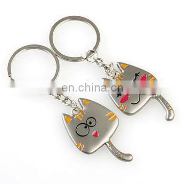 2017 personalized popular couple metal key chain