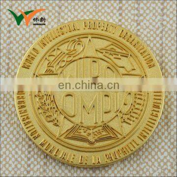 cheap metal craft gift souvenir stamped gold coin