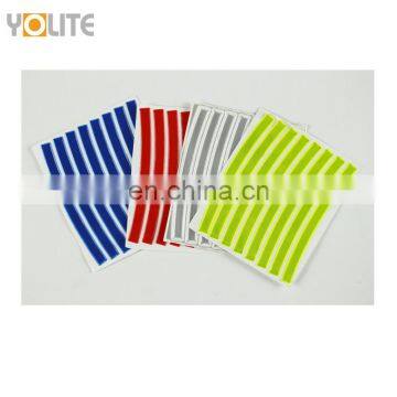 PVC Micro Prisma Reflective Type Tire Reflective Stickers For Bike