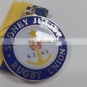 Sydney Junior Rugby Union Custom Sport Medal in shiny gold plating,die cast process and hard enamel imitation technique