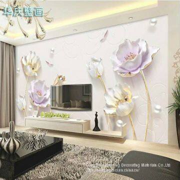 3D TV Background Wall Large Murals Living Room Sofa Background Wall Non-woven Wallpaper 8D Sofa Wall Cloth photo-2