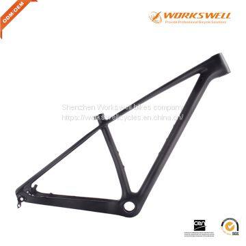 Matte glossy carbon mtb bike frame 29er 17