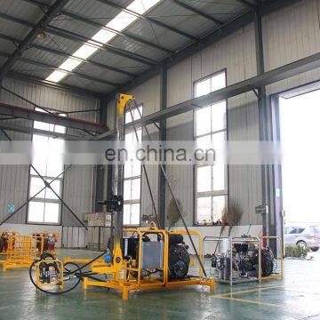 Portable oil drilling machine prices air compressor integrated rotary drill rig