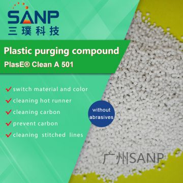 SANP purging compound for blow film machine HDPE LDPE color change and carbide prevention