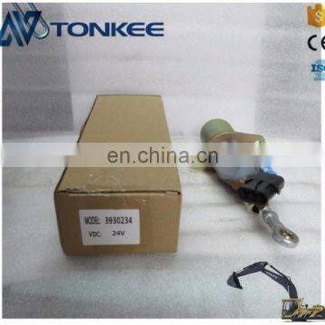 PC300-7 Fuel Pump Stop Solenoid 6CT Engine Shut off Solenoid 3930234 photo-2