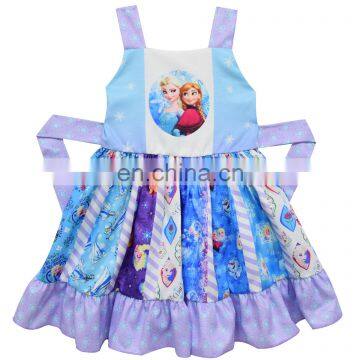 Kids Girls Anna Aisha SleevelessTwirl Dress Sashes Dress Toddler Girls Summer Princess Dress Boutique Milk Silk Party Clothes