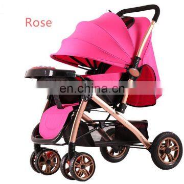 China Factory Hot Sale Baby Stroller Lightweight Foldable Infant Pram Multifunction Pushchair photo-5
