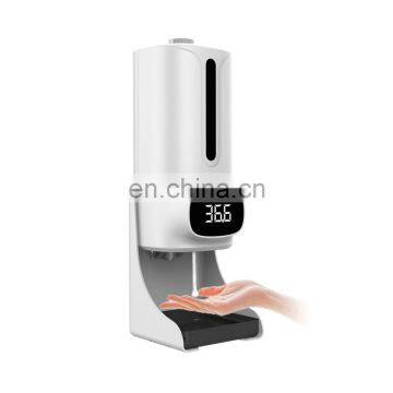 OEM no contact infrared body temperature scanning thermomerer 1200ML automatic hand sanitizer dispenser automatico de alcohol