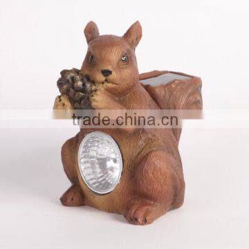 Solar power rechargable squirrels LED light