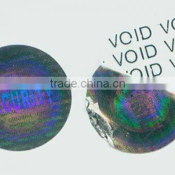 hot sale One-off hologram anti-counterfeit Tamper evident VOID sticker in Lianlong brand