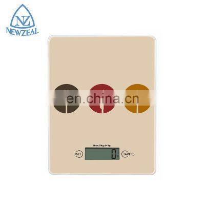 Custom 5Kg Ultra Slim Digital Baking Kitchen Food Measuring Scales Decorative