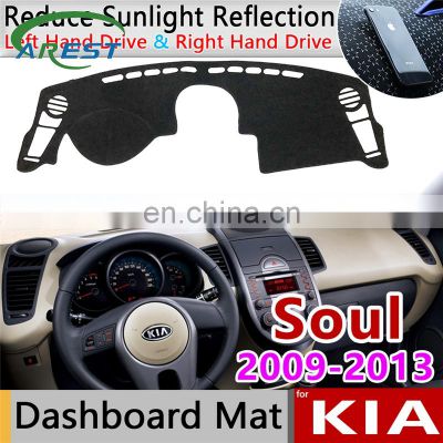 for KIA Soul 2009 2010 2011 2012 2013 AM Anti-Slip Mat Dashboard Cover Pad Sunshade Dashmat Protect Carpet Anti-UV Accessories