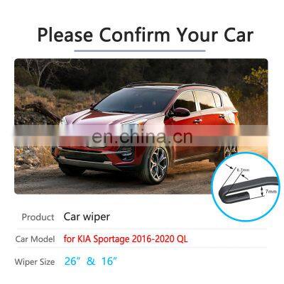 Car Wiper Blade for Kia Sportage 2016 2017 2018 2019 2020 QL Front Windscreen Windshield Wipers Car Accessories Stickers photo-2