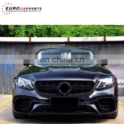 w213 body kits fit for E-class W213 2017year up E63 body kits front bumper, grille, diffuser PP material