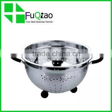 Amazon Hot Sale Cooking Tools food grade Stainless Steel food Colander , fruit vegetable strainer