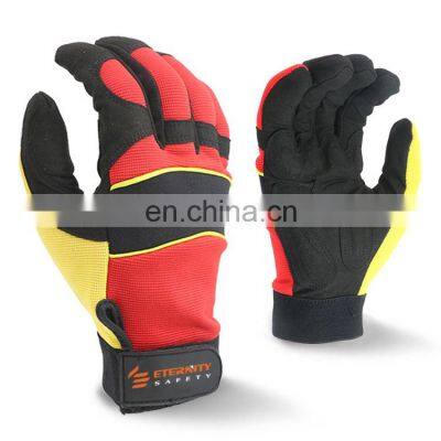 Microfiber leather gloves construction safety thickened gloves