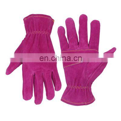 HOT SELL HANDLANDY  Leather Working Gloves Women Driving Gloves Ladies rose gardening leather gloves