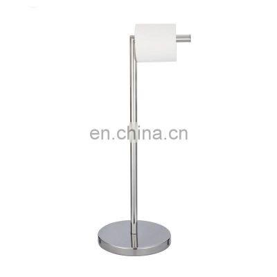 Eco-Friendly New Design Chrome Free Standing Toilet Paper Holder For Bathroom toilet Tissue Roll Paper Holder