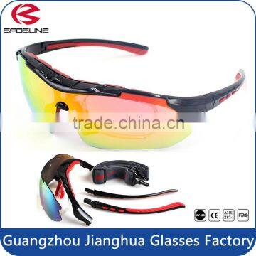 Unbreakable removeable frame UV400 outdoor activity protective sports glasses                        
                                                Quality Choice