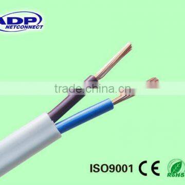 300/500V 2core 1.5mm rvv electric cable with CE certification