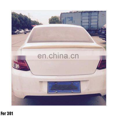 ABS Primer Painted Back Trunk Lip Wing For 301 Rear Spoiler