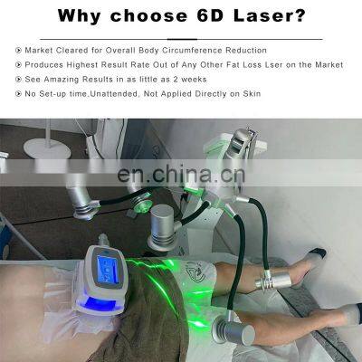 532nm Wavelengths Body Slimming Machine 6D Laser Non-invasive Weight Loss Shaping Beauty Instrument Green Laser Light Device photo-5