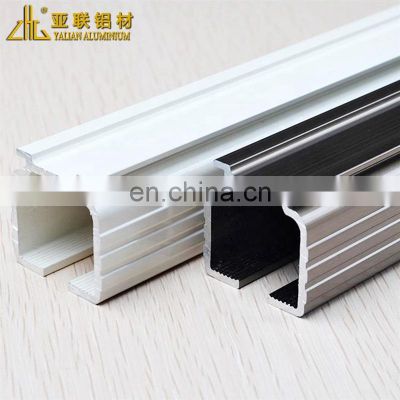 White powder coating aluminium curtain rod curtain track aluminium extrusion profiles