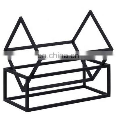 New style office tabletop decor metal book holder magazine display storage racks home accessories storage rack