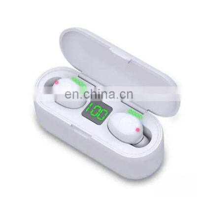 Wireless BT Earphone F9 LED Display Touch Switch Earbuds TWS With Power Bank Charging Box Noise Cancelling F9 TWS Headphones photo-3