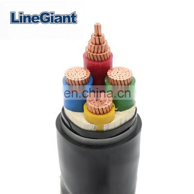 3 core 4 core xlpe insulated copper conductor 3x95mm2 armoured underground power cable