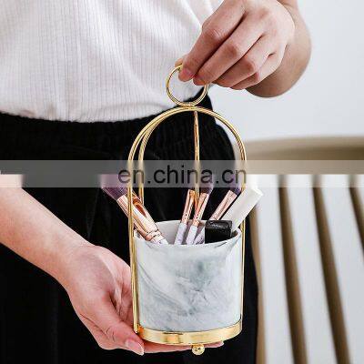 Ceramic Vase Wrought Iron Small Pot Simple Design Hydroponic Green Plant Vase