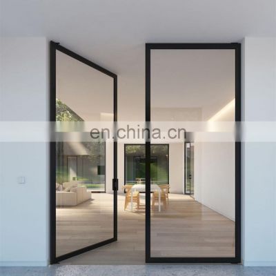 Minimalist Slim Narrow Doors Normal Aluminium Profile Swing Door with Soundproof