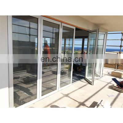 Aluminum alloy frame Hinged doors tempered glass Casement door patio French door for commercial