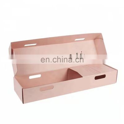 Custom Logo Printed Colorful Cardboard Rose Flower Gift Packaging Paper Box